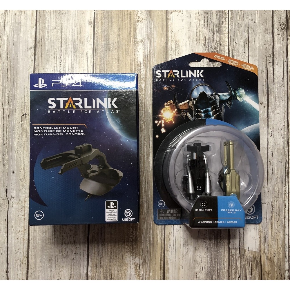 NEW‎ PS4 Starlink Battle For Atlas Controller Mount & Weapons Bundle Iron Fist